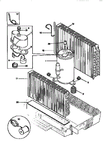 Compressor parts for Kenmore Heat Pump System 253.9750611 (2539750611, 253 9750611) from AppliancePartsPros.com