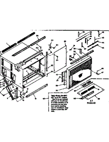 Cabinet Parts parts for Kenmore Heat Pump System 106.66640 (10666640, 106 66640) from AppliancePartsPros.com