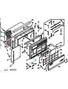 Cabinet Parts parts for Kenmore Heat Pump System 106.67210 (10667210, 106 67210) from AppliancePartsPros.com