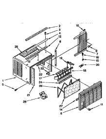 Cabinet parts for Kenmore Heat Pump System 106.9710535 (1069710535, 106 9710535) from AppliancePartsPros.com