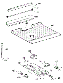 Freezer Floor & Control parts for Kenmore Refrigerator 363.9616375 (3639616375, 363 9616375) from AppliancePartsPros.com