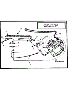 Gas Burners And Manifold parts for Kenmore Furnace 867.7364102 (8677364102, 867 7364102) from AppliancePartsPros.com