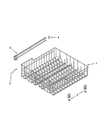 Upper Rack And Track Parts parts for Kenmore Dishwasher 665.13252K115 (66513252K115, 665 13252K115) from AppliancePartsPros.com