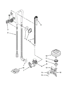 Fill, Drain And Overfill Parts parts for Kenmore Dishwasher 665.13252K115 (66513252K115, 665 13252K115) from AppliancePartsPros.com