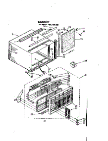 Cabinet Parts parts for Kenmore Heat Pump System 106.7781290 (1067781290, 106 7781290) from AppliancePartsPros.com