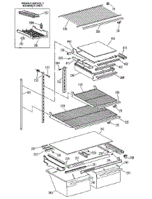 Shelf parts for Kenmore Refrigerator 363.9614581 (3639614581, 363 9614581) from AppliancePartsPros.com