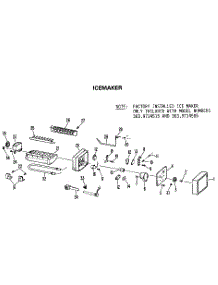 Icemaker parts for Kenmore Refrigerator 363.9614585 (3639614585, 363 9614585) from AppliancePartsPros.com