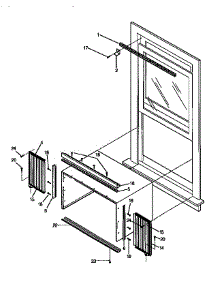 Window Mounting Kit parts for Kenmore Heat Pump System 253.9750835 (2539750835, 253 9750835) from AppliancePartsPros.com