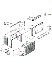 Cabinet parts for Kenmore Heat Pump System 106.8770811 (1068770811, 106 8770811) from AppliancePartsPros.com