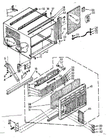 Cabinet Parts parts for Kenmore Heat Pump System 106.7791490 (1067791490, 106 7791490) from AppliancePartsPros.com