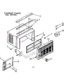 Cabinet Parts parts for Kenmore Heat Pump System 106.7770551 (1067770551, 106 7770551) from AppliancePartsPros.com