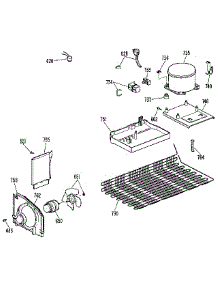 Unit parts for Kenmore Refrigerator 363.9616862 (3639616862, 363 9616862) from AppliancePartsPros.com
