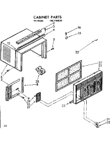Cabinet Parts parts for Kenmore Heat Pump System 106.7780520 (1067780520, 106 7780520) from AppliancePartsPros.com