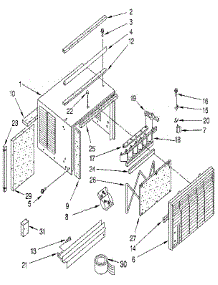 Cabinet parts for Kenmore Heat Pump System 106.8790513 (1068790513, 106 8790513) from AppliancePartsPros.com