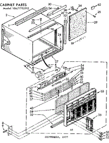 Cabinet Parts parts for Kenmore Heat Pump System 106.7771591Z (1067771591Z, 106 7771591Z) from AppliancePartsPros.com
