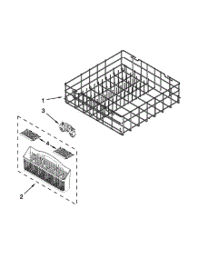 Lower Rack Parts parts for Kenmore Dishwasher 665.15119K212 (66515119K212, 665 15119K212) from AppliancePartsPros.com