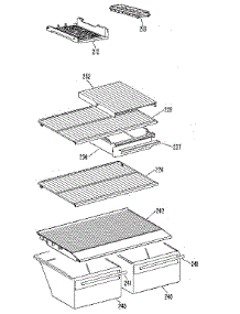 Shelf parts for Kenmore Refrigerator 363.9604502 (3639604502, 363 9604502) from AppliancePartsPros.com