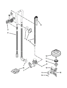 Fill, Drain And Overfill Parts parts for Kenmore Dishwasher 665.13299K115 (66513299K115, 665 13299K115) from AppliancePartsPros.com