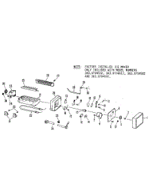 Icemaker parts for Kenmore Refrigerator 363.9604562 (3639604562, 363 9604562) from AppliancePartsPros.com