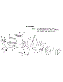 Icemaker parts for Kenmore Refrigerator 363.9614286 (3639614286, 363 9614286) from AppliancePartsPros.com
