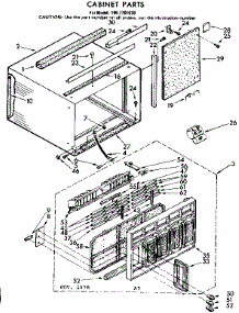 Cabinet Parts parts for Kenmore Heat Pump System 106.7791070 (1067791070, 106 7791070) from AppliancePartsPros.com