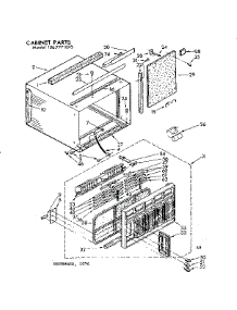 Cabinet Parts parts for Kenmore Heat Pump System 106.7771070 (1067771070, 106 7771070) from AppliancePartsPros.com