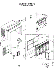 Cabinet Parts parts for Kenmore Heat Pump System 106.8710580 (1068710580, 106 8710580) from AppliancePartsPros.com