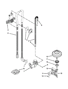 Fill, Drain And Overfill Parts parts for Kenmore Dishwasher 665.15693K211 (66515693K211, 665 15693K211) from AppliancePartsPros.com