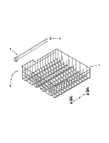 Upper Rack And Track Parts parts for Kenmore Dishwasher 665.13259K114 (66513259K114, 665 13259K114) from AppliancePartsPros.com