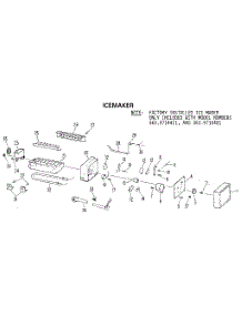 Icemaker parts for Kenmore Refrigerator 363.9714411 (3639714411, 363 9714411) from AppliancePartsPros.com