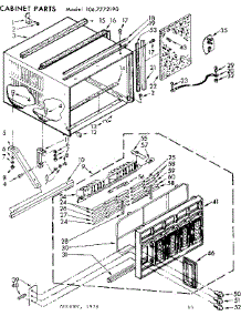 Cabinet Parts parts for Kenmore Heat Pump System 106.7772190 (1067772190, 106 7772190) from AppliancePartsPros.com