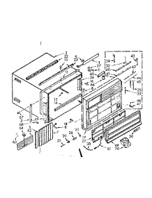 Cabinet Parts parts for Kenmore Heat Pump System 106.71281 (10671281, 106 71281) from AppliancePartsPros.com