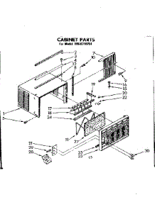 Cabinet Parts parts for Kenmore Heat Pump System 106.8710751 (1068710751, 106 8710751) from AppliancePartsPros.com