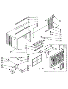 Cabinet parts for Kenmore Heat Pump System 106.8760582 (1068760582, 106 8760582) from AppliancePartsPros.com