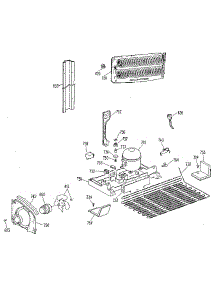 Unit parts for Kenmore Refrigerator 363.9714681 (3639714681, 363 9714681) from AppliancePartsPros.com