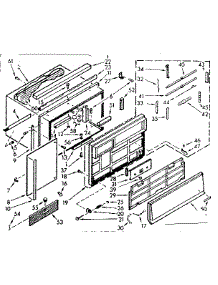 Cabinet Parts parts for Kenmore Heat Pump System 106.71160 (10671160, 106 71160) from AppliancePartsPros.com