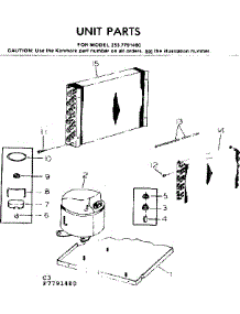 Unit Parts parts for Kenmore Heat Pump System 253.7791480 (2537791480, 253 7791480) from AppliancePartsPros.com
