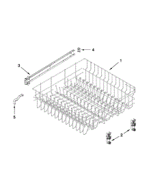 Upper Rack And Track Parts parts for Kenmore Dishwasher 665.13272K115 (66513272K115, 665 13272K115) from AppliancePartsPros.com