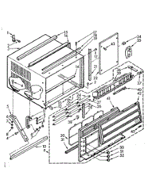 Cabinet Parts parts for Kenmore Heat Pump System 106.73730 (10673730, 106 73730) from AppliancePartsPros.com