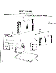 Unit Parts parts for Kenmore Heat Pump System 253.7791481 (2537791481, 253 7791481) from AppliancePartsPros.com