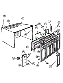 Cabinet And Front Panel Parts parts for Kenmore Heat Pump System 253.8780993 (2538780993, 253 8780993) from AppliancePartsPros.com