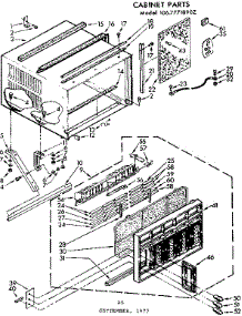 Cabinet Parts parts for Kenmore Heat Pump System 106.7771890Z (1067771890Z, 106 7771890Z) from AppliancePartsPros.com