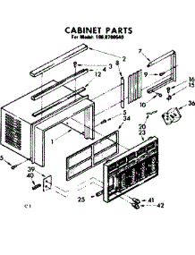 Cabinet Parts parts for Kenmore Heat Pump System 106.8700540 (1068700540, 106 8700540) from AppliancePartsPros.com