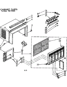 Cabinet Parts parts for Kenmore Heat Pump System 106.7790560 (1067790560, 106 7790560) from AppliancePartsPros.com