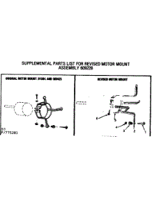 Motor Mount Bracket parts for Kenmore Furnace 867.775281 (867775281, 867 775281) from AppliancePartsPros.com
