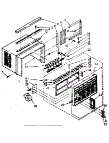 Cabinet Parts parts for Kenmore Heat Pump System 106.8711080 (1068711080, 106 8711080) from AppliancePartsPros.com