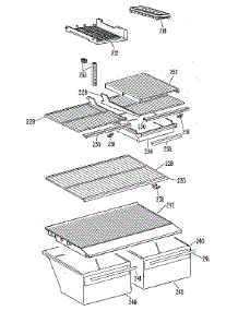 Shelf parts for Kenmore Refrigerator 363.9716510 (3639716510, 363 9716510) from AppliancePartsPros.com