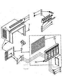 Cabinet parts for Kenmore Heat Pump System 106.7790680 (1067790680, 106 7790680) from AppliancePartsPros.com