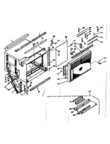 Cabinet Parts parts for Kenmore Heat Pump System 106.66610 (10666610, 106 66610) from AppliancePartsPros.com