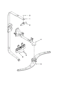 Upper Wash And Rinse Parts parts for Kenmore Dishwasher 665.13263K112 (66513263K112, 665 13263K112) from AppliancePartsPros.com